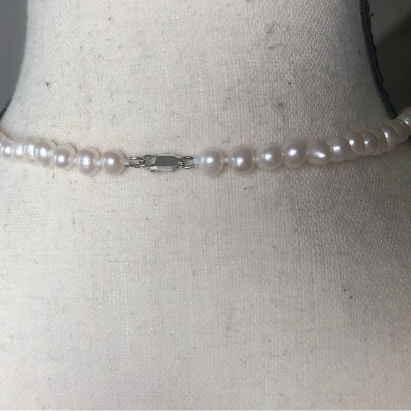 genuine Pearl necklace/bracelet set -925 - Picture 8 of 10